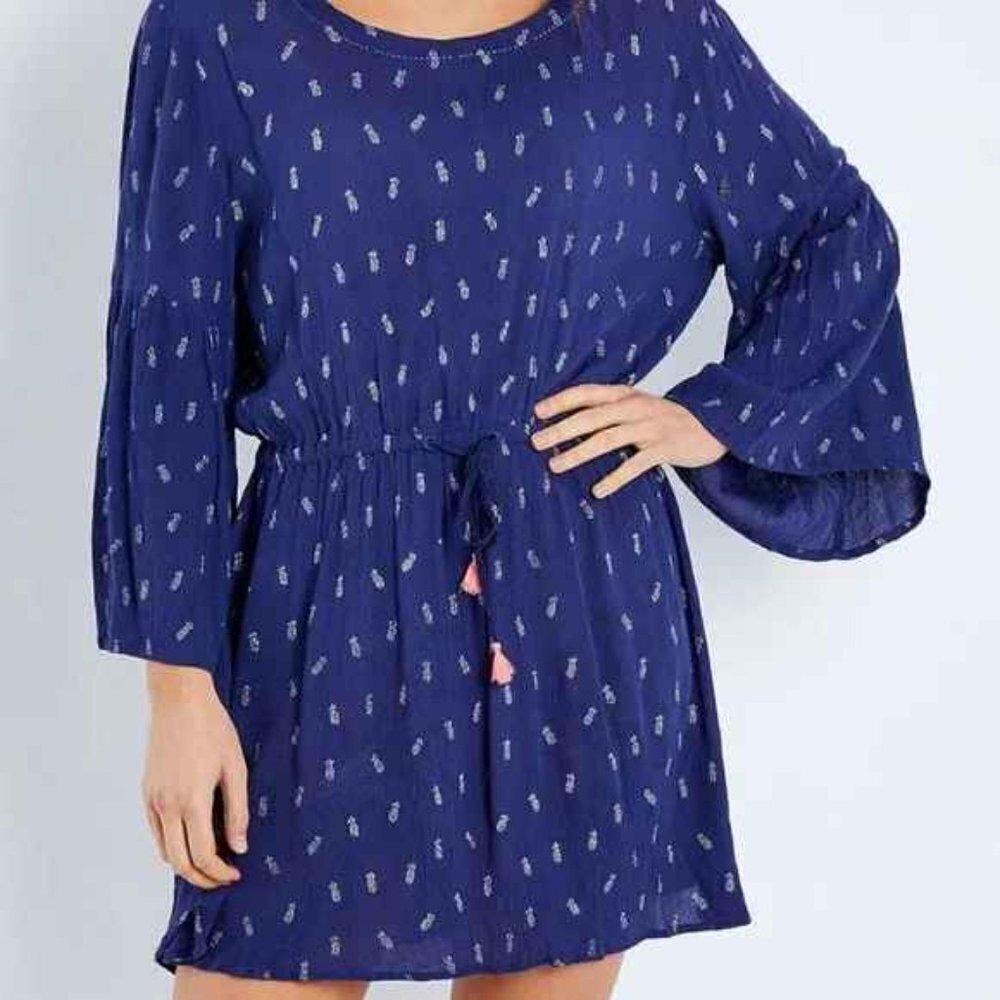 Brand NEW Hatley | Selena Beach Dress Mini Pineapple Navy Size Small